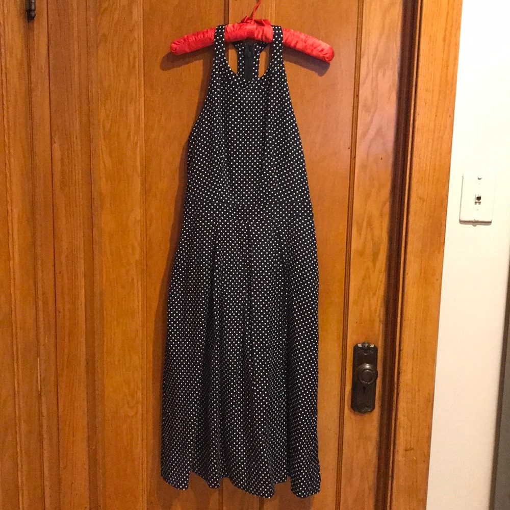 Halter tea length dress